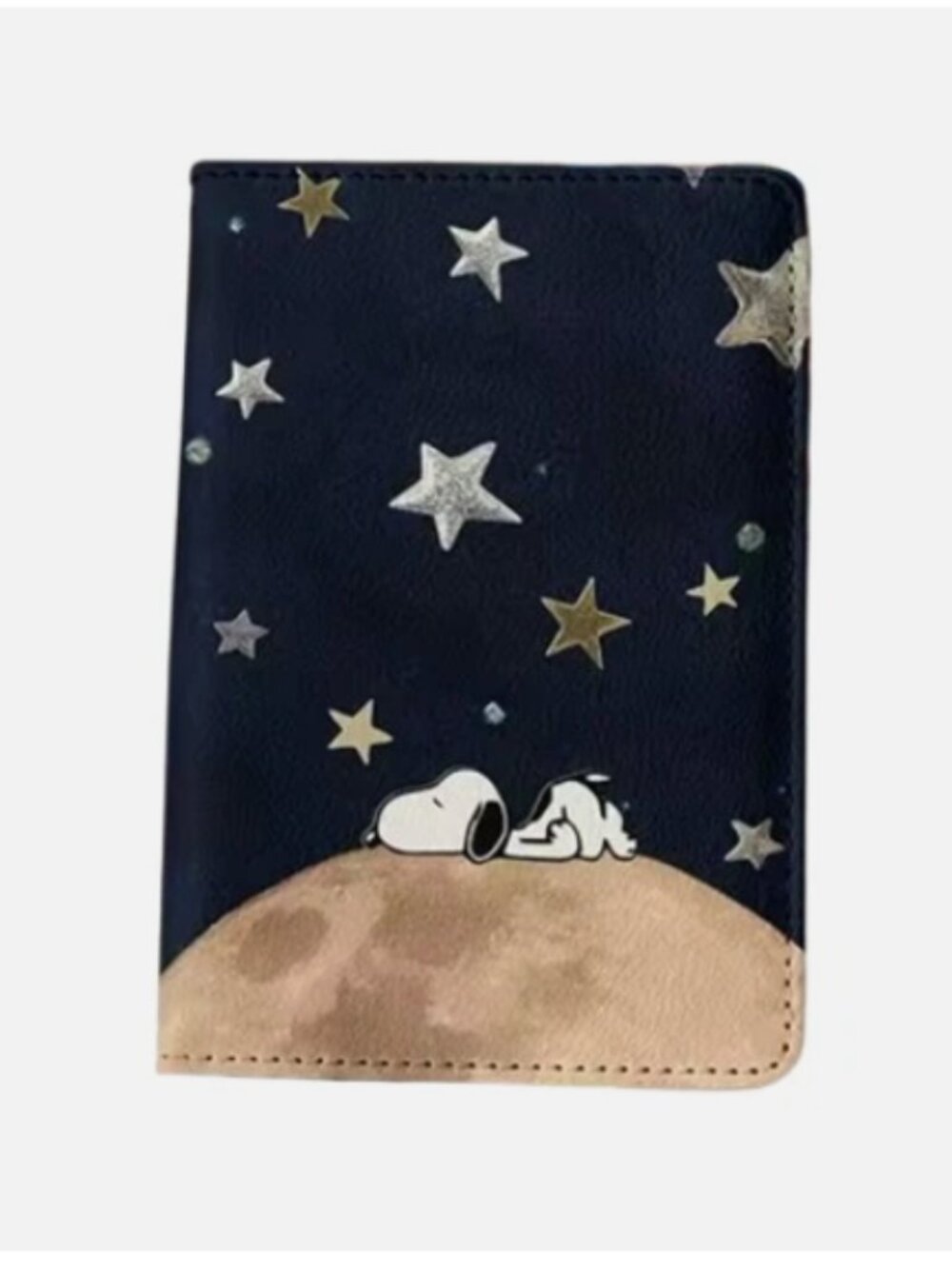 Passport Cover Dog Snoopys Stars Top Earth Star Wallet ID Organizer Money Case